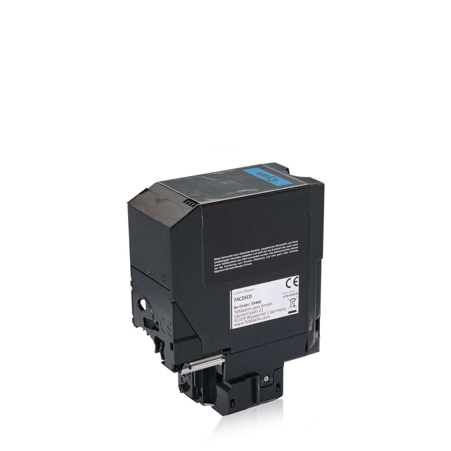 Alternative à Lexmark 74C2SC0 Cartouche toner, cyan