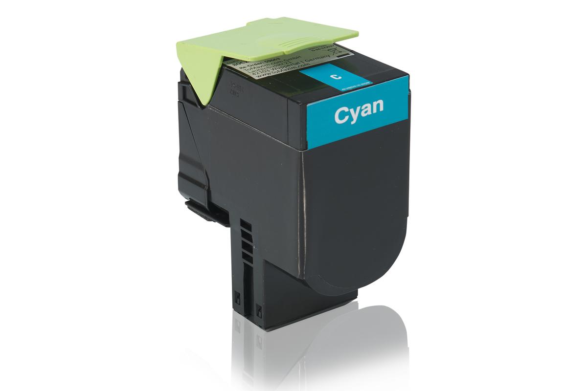 Alternative à Lexmark 80C20C0 / 802C Cartouche toner, cyan