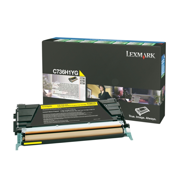 Original Lexmark C736H1YG Toner jaune