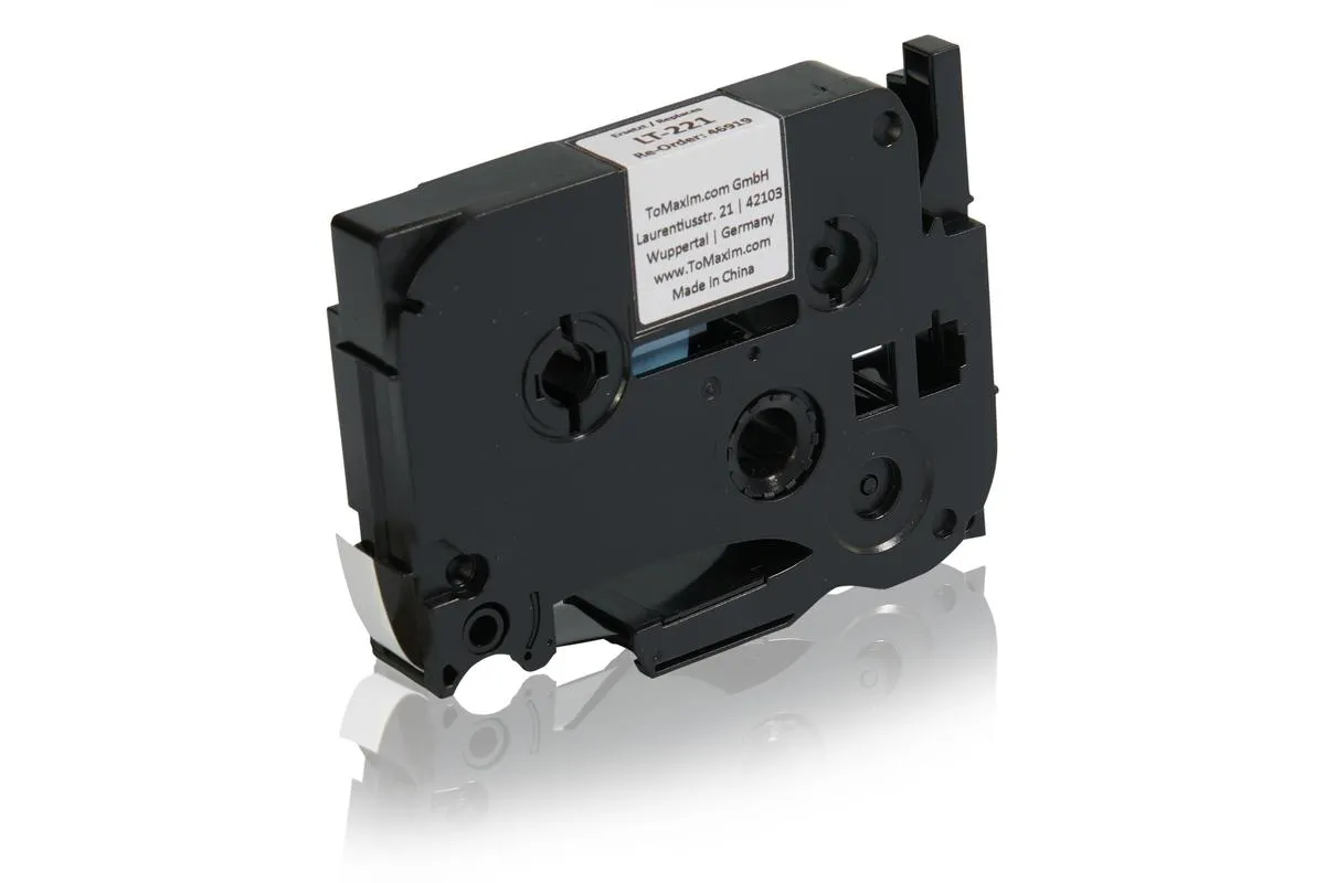 Le set économique compatible avec Brother TZE-221 contient 10x ruban d'encre