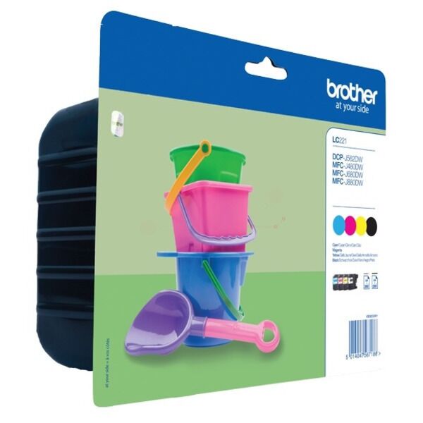 Cartouche d’encre originale Brother LC221VALBPDR Multipack