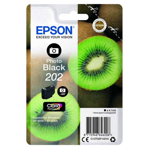 Original Epson C13T02F14010 / 202 Cartouche d'encre gris