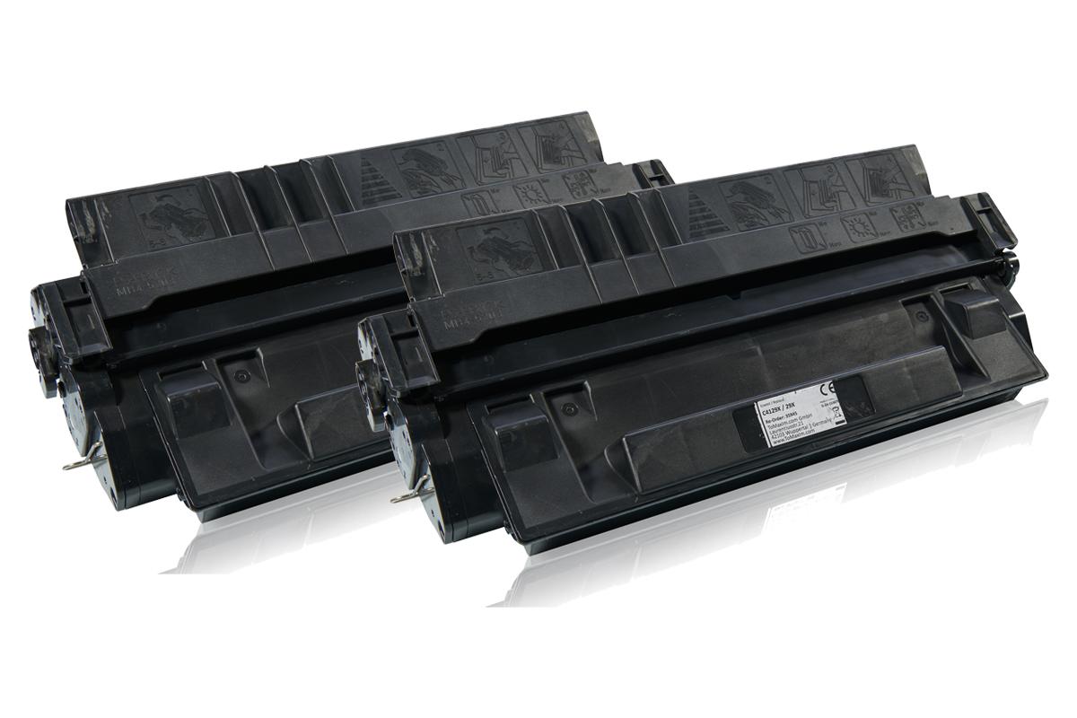 Set économique compatible avec HP C 4129 X / 29X contient 2x Cartouche toner