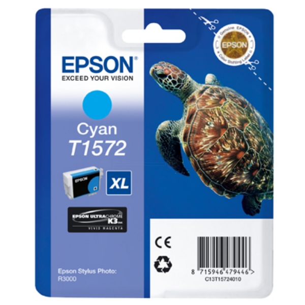 Original Epson C13T15724010 / T1572 Cartouche d'encre cyan