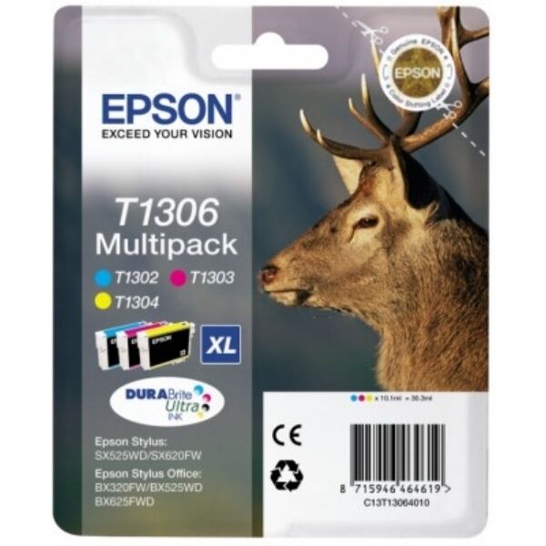 Original Epson C13T13064012 / T1306 Cartouche d'encre Multipack
