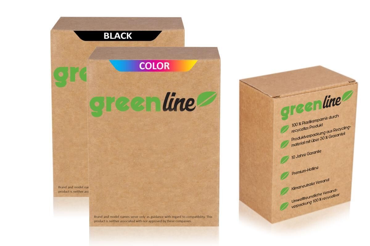 greenline Multipack remplace HP F6U68AE / 302XL contient 2x cartouche de tête d'impression