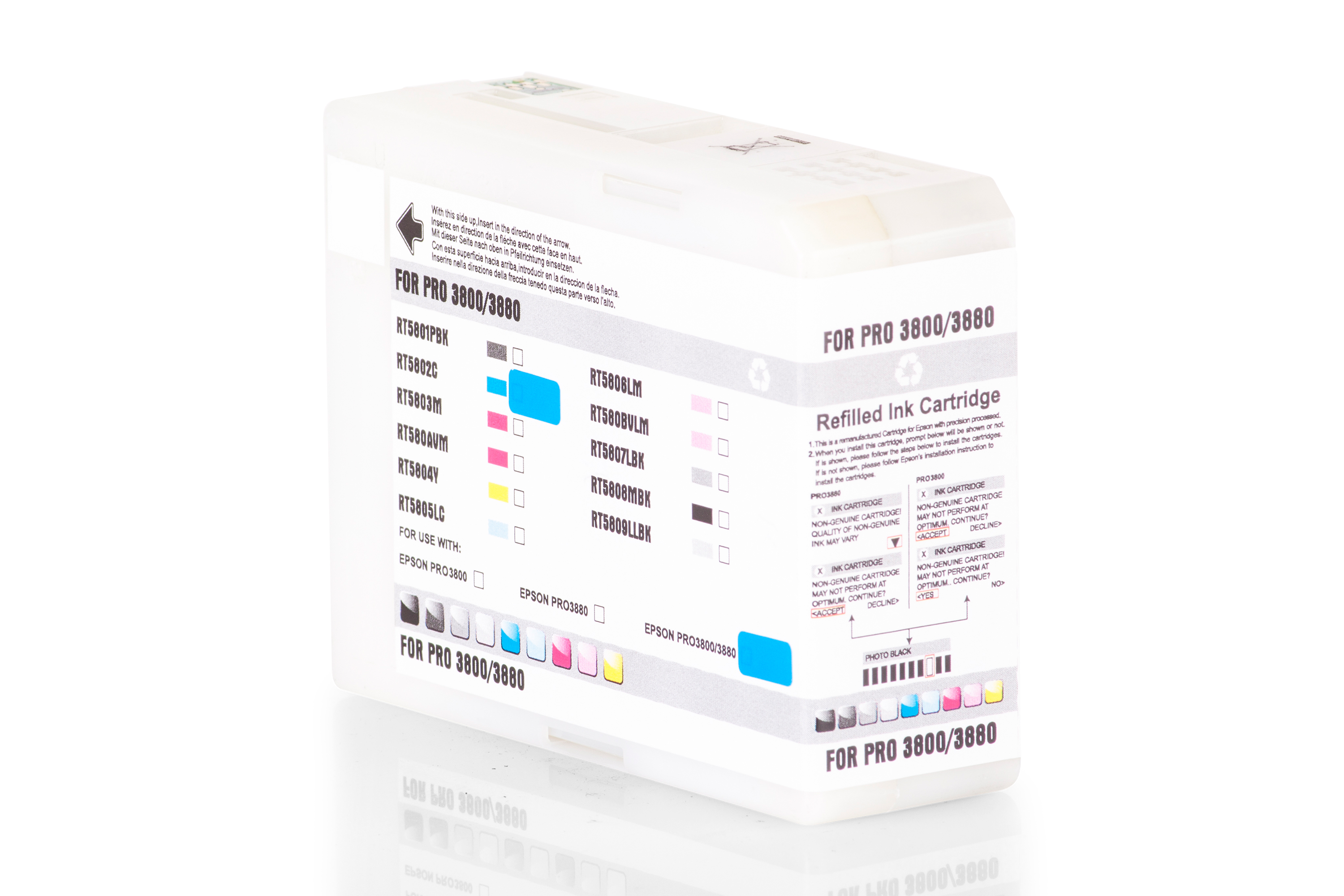 Alternative à Epson C13T580200 / T5802 Cartouche d'encre, cyan