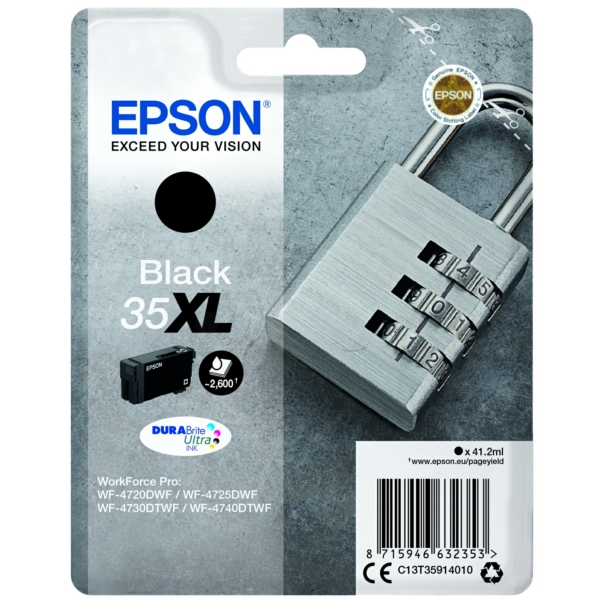 Original Epson C13T35914010 / 35XL Cartouche d'encre noire
