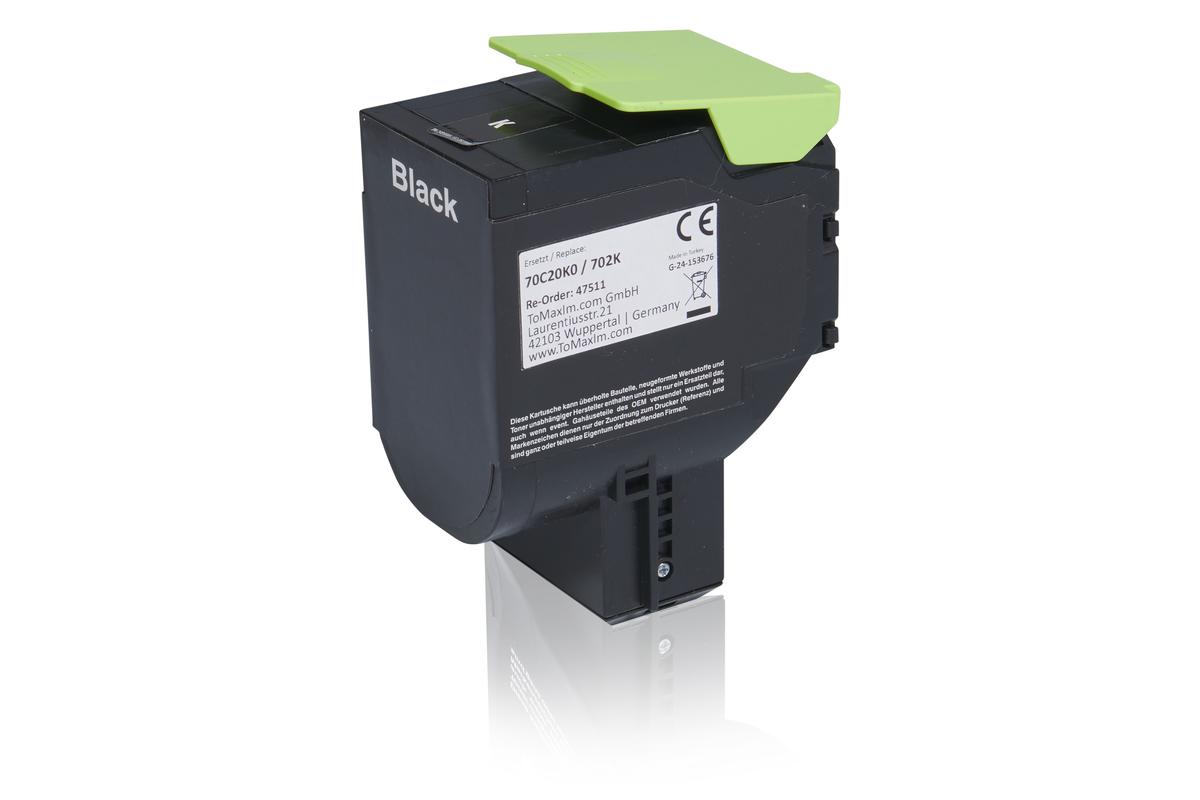 Alternative à Lexmark 70C20K0 / 702K Cartouche toner, noir