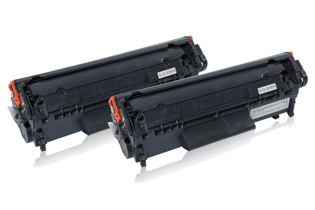 Set économique compatible avec Canon 0263 B 002 / FX-10 contient 2x Cartouche toner