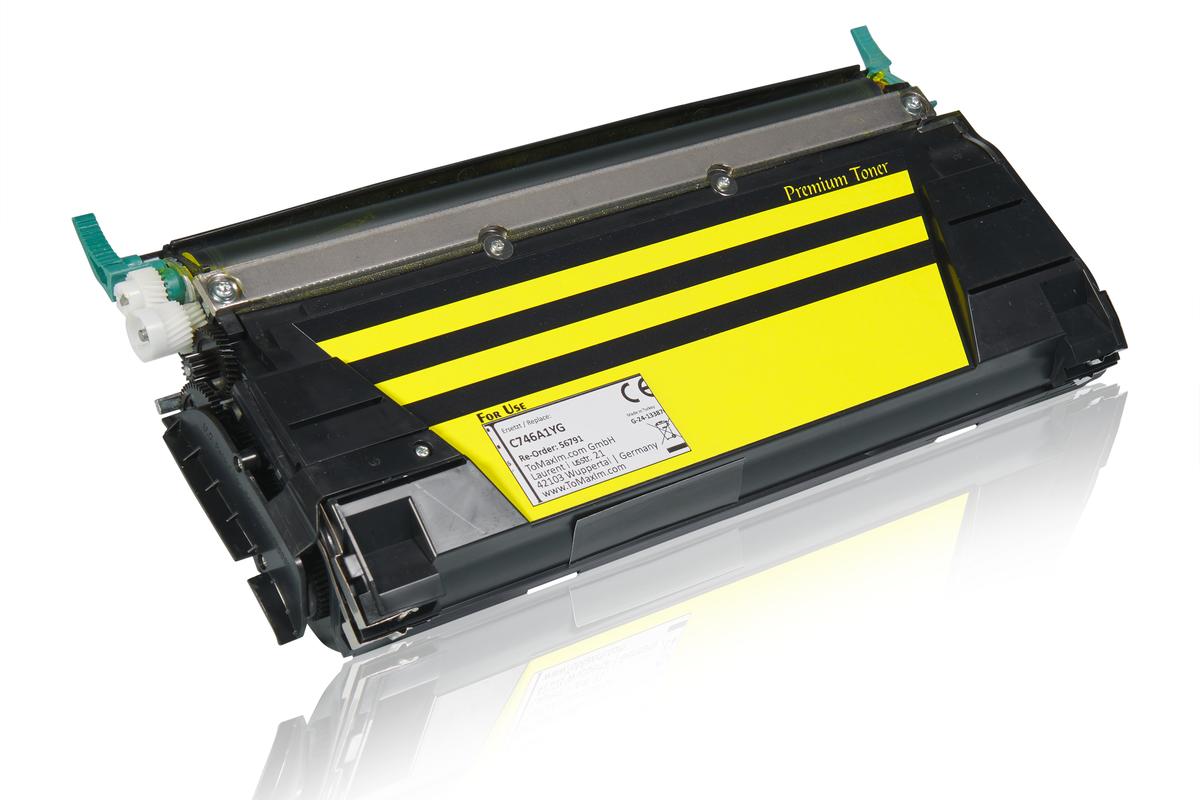 Alternative à Lexmark C746A1YG Cartouche toner, jaune