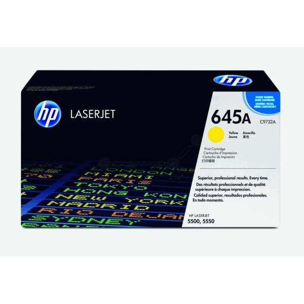 Original HP C9732A / 645A Toner jaune