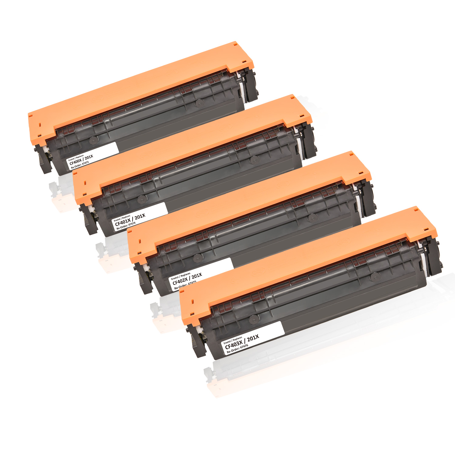 Multipack compatible avec HP CF400X / 201X + CF253XM contient 4x Cartouche toner
