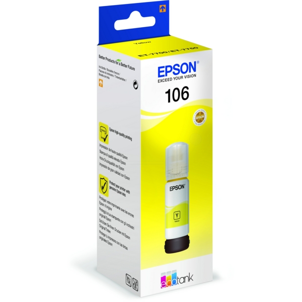 Original Epson C13T00R440 / 106 Bouteille d'encre jaune