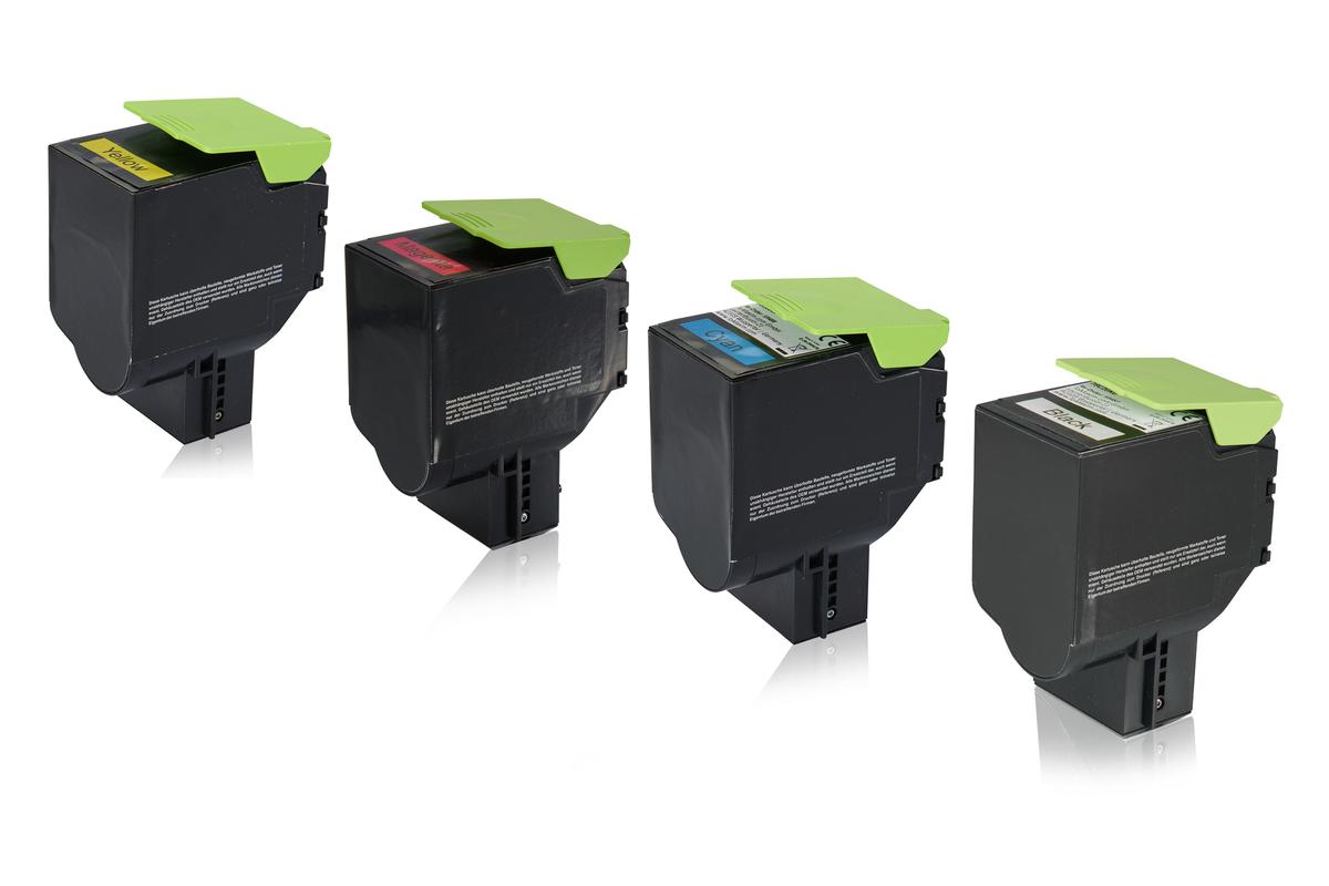 Multipack compatible avec Lexmark 78C2XK0 contient 4x Cartouche toner