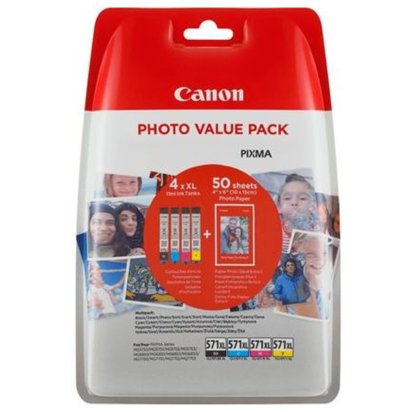 Original Canon 0332C006 / CLI571XL Cartouche d'encre multi pack