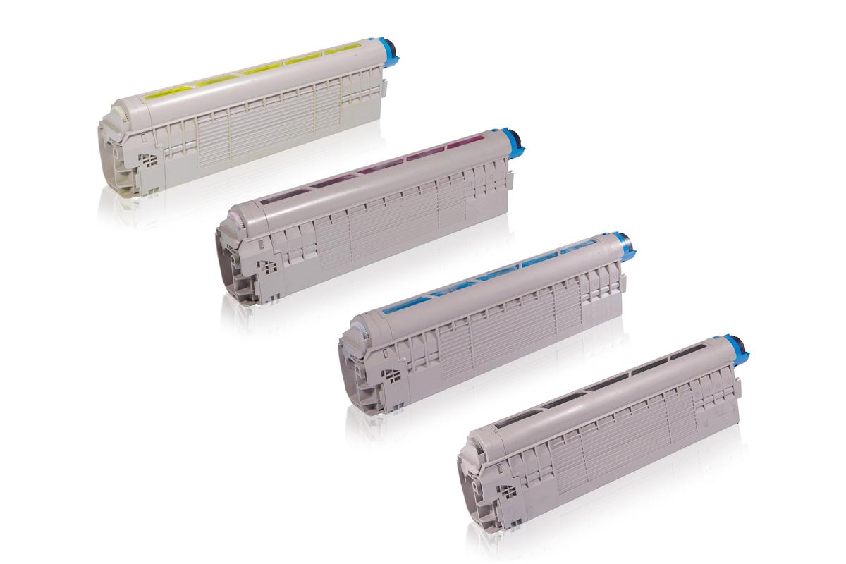 Multipack compatible avec OKI 44844508 contient 4x Cartouche toner