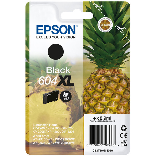 Original Epson C13T10H14010 / 604XL Cartouche d'encre noire