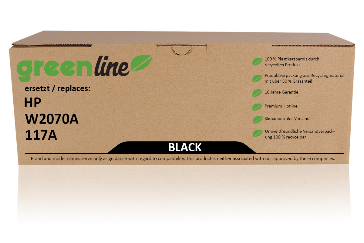 greenline remplace HP W 2070 A / 117A XL Cartouche toner, noir