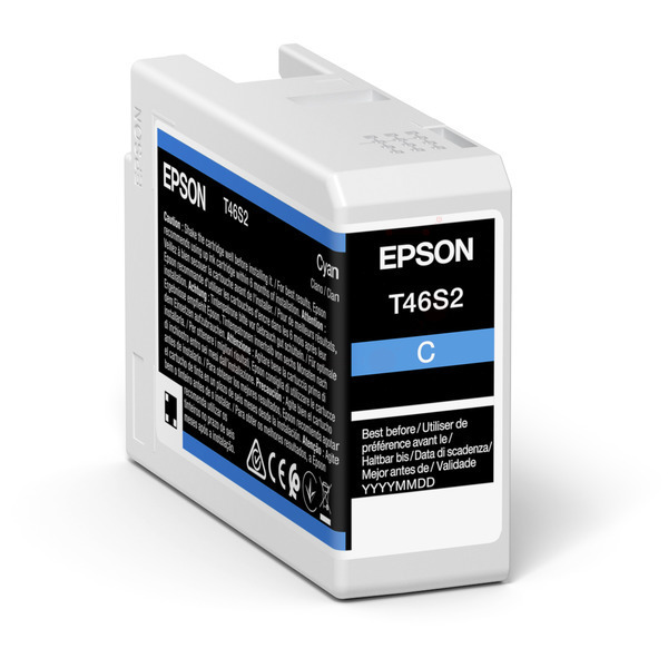 Original Epson C13T46S200 / T46S2 Cartouche d'encre cyan
