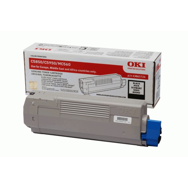 Original OKI 43865724 Toner noir