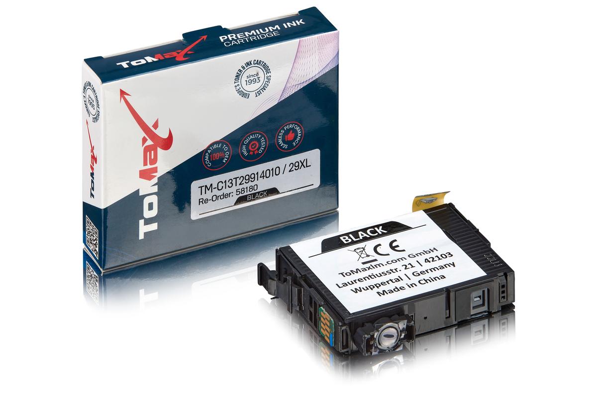 ToMax Premium alternative à Epson C13T29914010 / 29XL Cartouche d'encre, noir