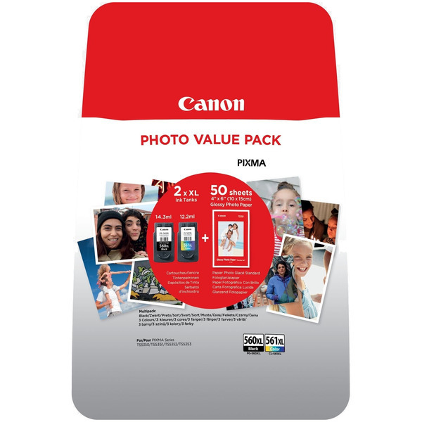 Original Canon 3712C004 / PG560XL+CL561XL Cartouche à tête d'impression multi pack