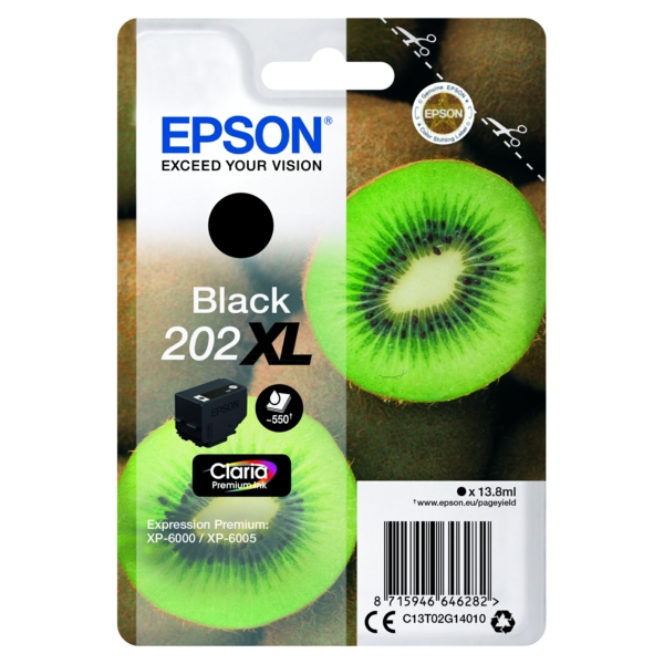 Original Epson C13T02G14010 / 202XL Cartouche d'encre noire