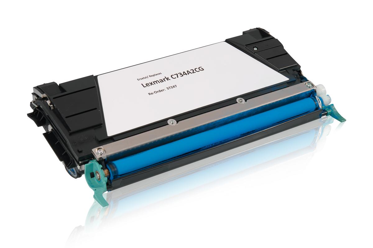 Alternative à Lexmark C734A2CG Cartouche toner, cyan