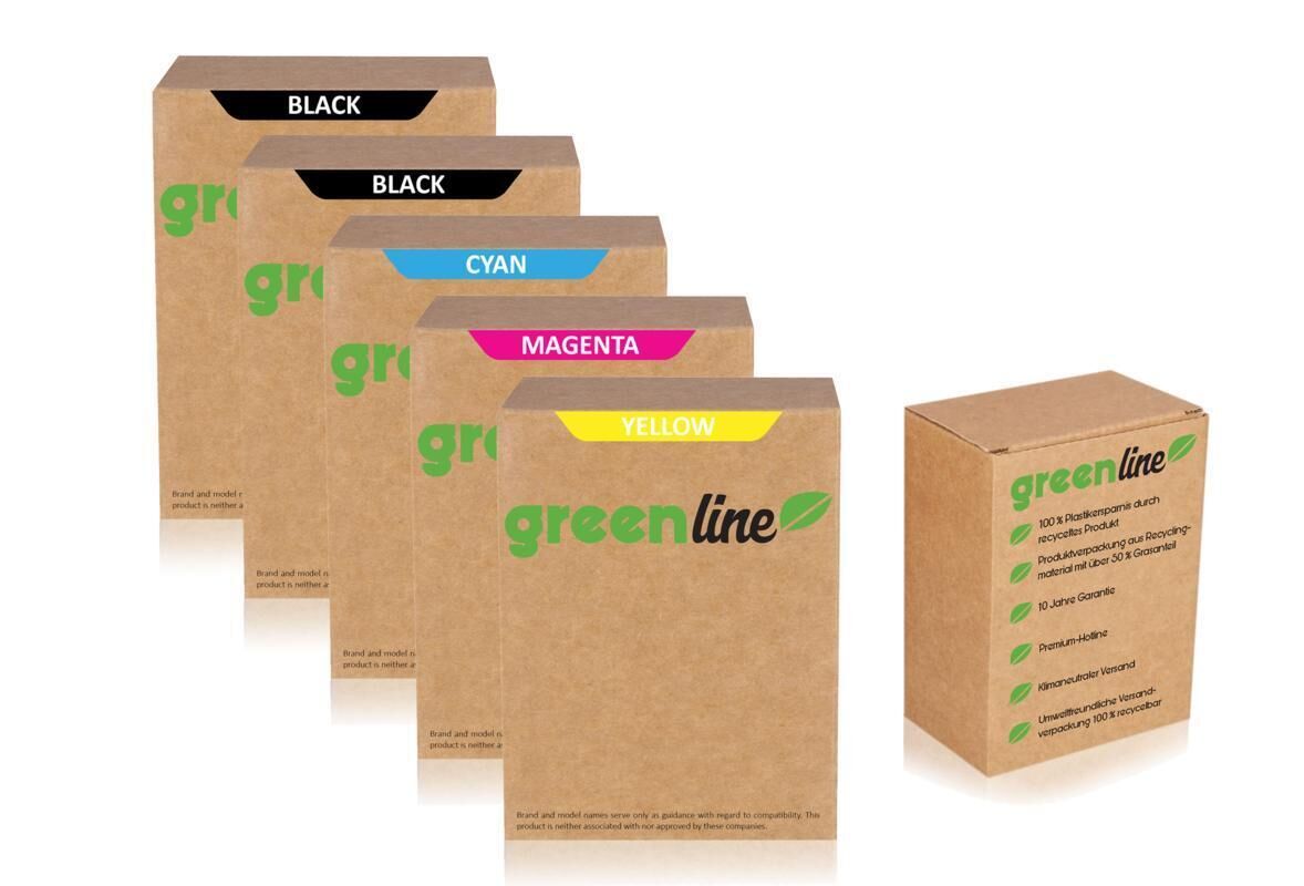 greenline multipack compatible avec Epson C13T 27114010 / 27XL contient 5x Cartouche d'encre