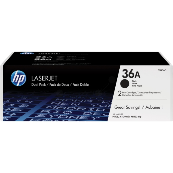 Original HP CB436AD / 36A Toner noir