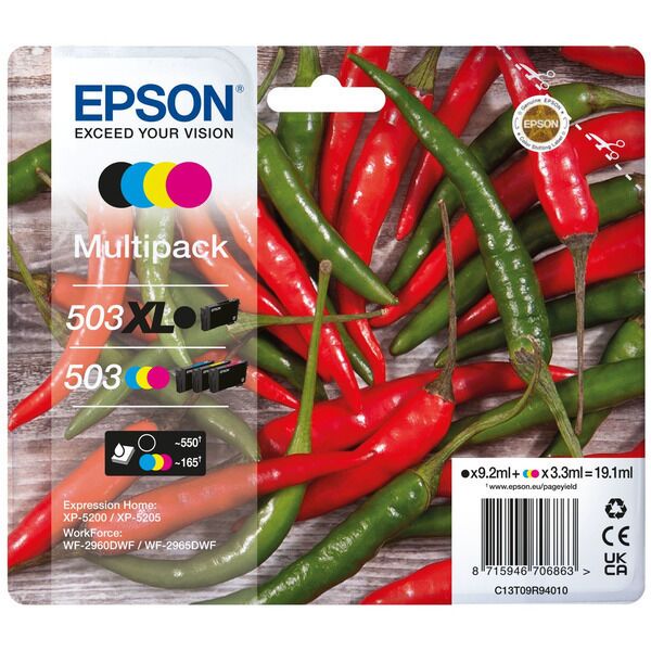 Original Epson C13T09R94010 / 503XL503 Cartouche d'encre Multipack