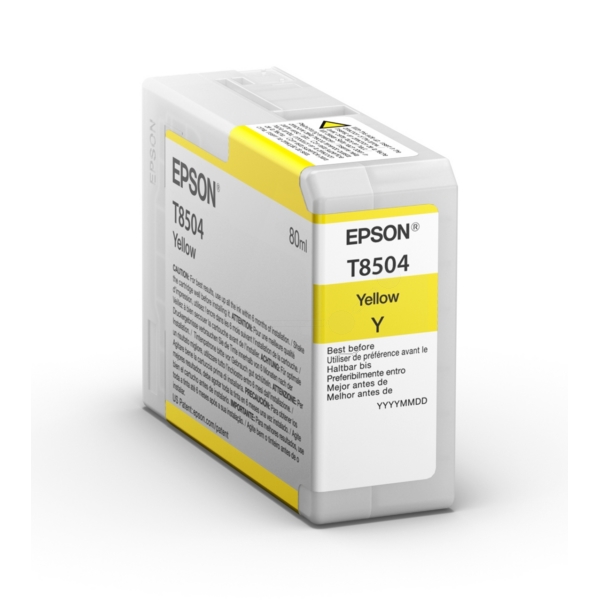 Original Epson C13T850400 / T8504 Cartouche d'encre jaune