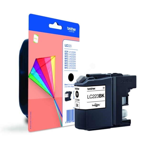 Original Brother LC223BKBP Cartouche d'encre noire