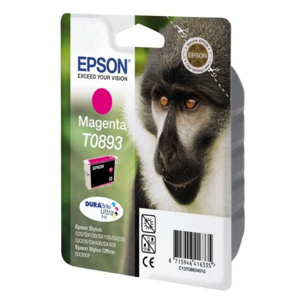 Original Epson C13T08934011 / T0893 Cartouche d'encre magenta