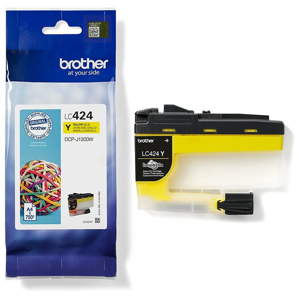Original Brother LC424Y Cartouche d'encre jaune