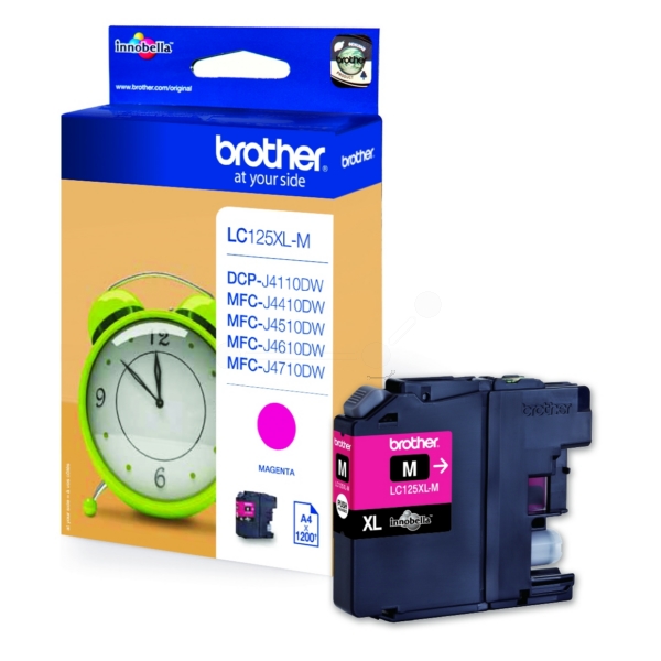 Original Brother LC125XLM Cartouche d'encre magenta