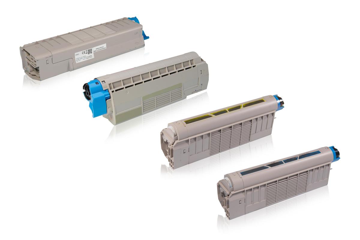 Multipack compatible avec OKI 43865724 / C5850 / C5950 contient 1xBK, 1xC, 1xM, 1xY