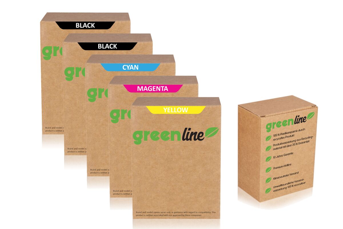 greenline Multipack remplace Canon 0372C006 / PGI-570 XL / CLI-571 XL contient 5x cartouche d'encre