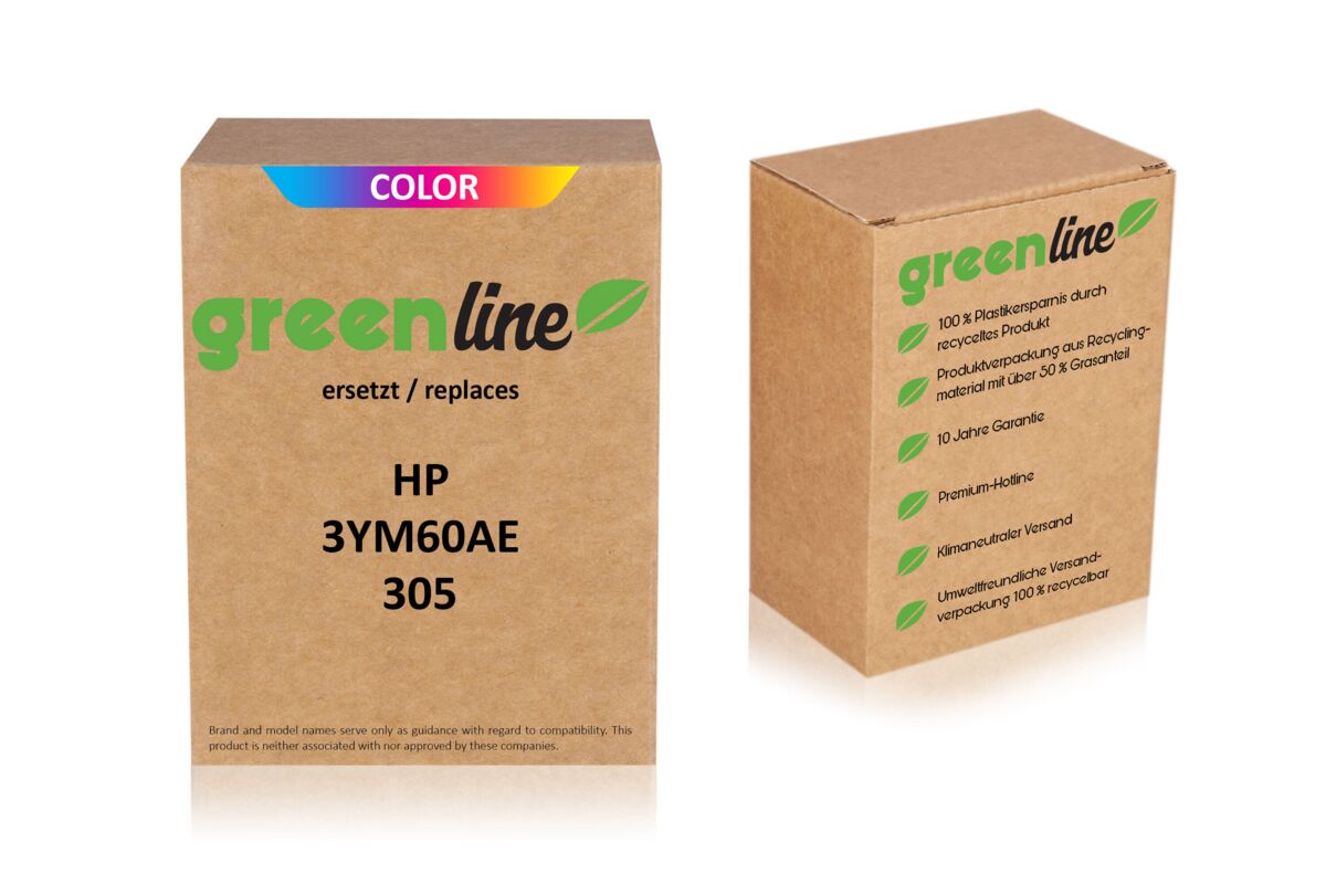 greenline remplace HP 3YM60AE / 305 XL Cartouche à tête d'impression, couleur