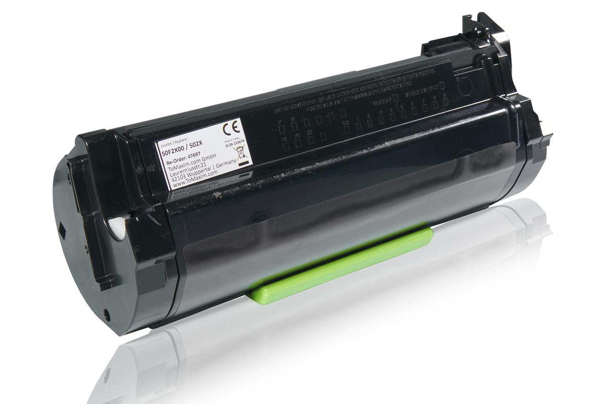 Alternative à Lexmark 50F2X00 / 502X Cartouche toner, noir