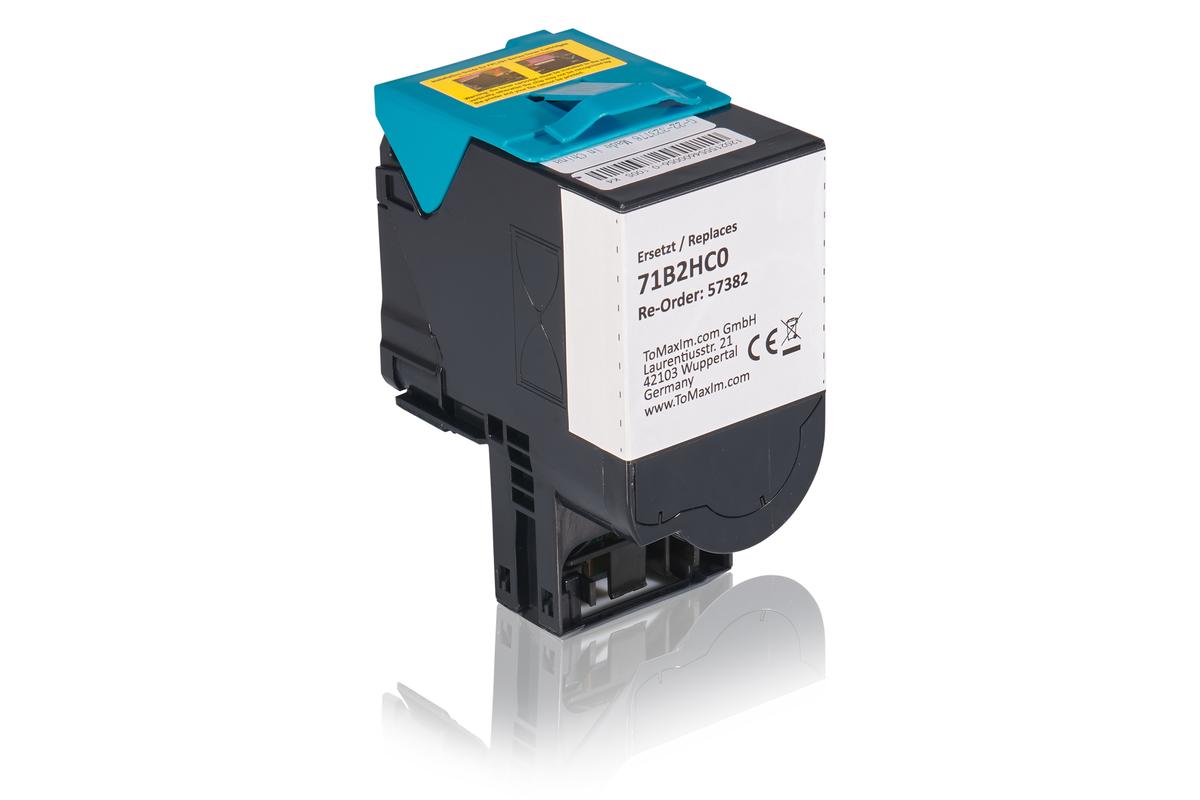 Alternative à Lexmark 71B2HC0 Cartouche toner, cyan
