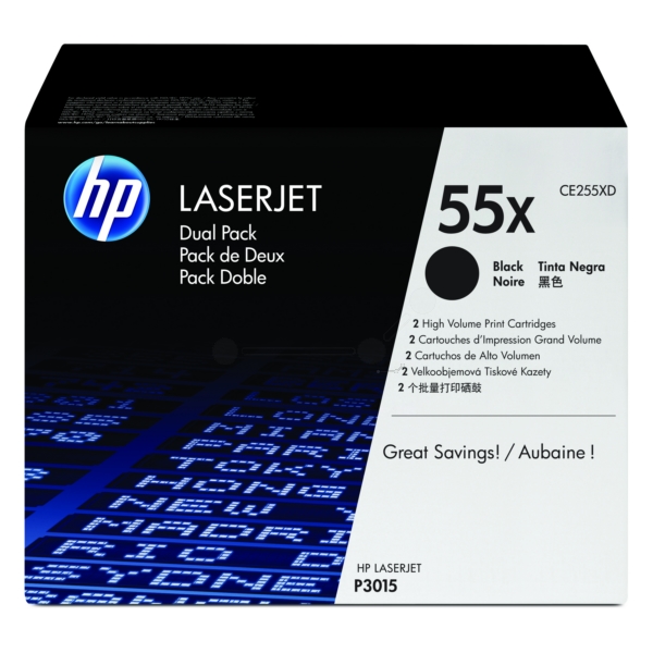 Original HP CE255XD / 55X Toner noir