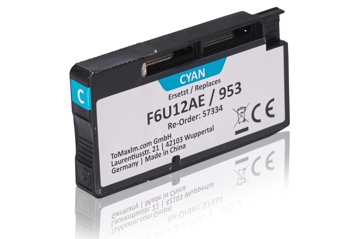 Alternative à HP F6U12AE / 953 Cartouche d'encre, cyan