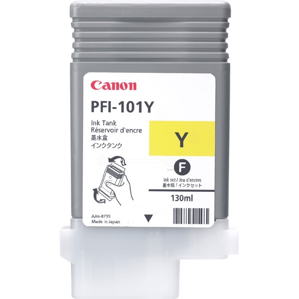 Original Canon 0886B001 / PFI101Y Cartouche d'encre jaune