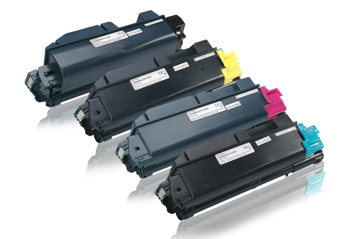 Multipack compatible avec Kyocera 1T02NS0NL0 / TK5150 contient 4x Cartouche toner