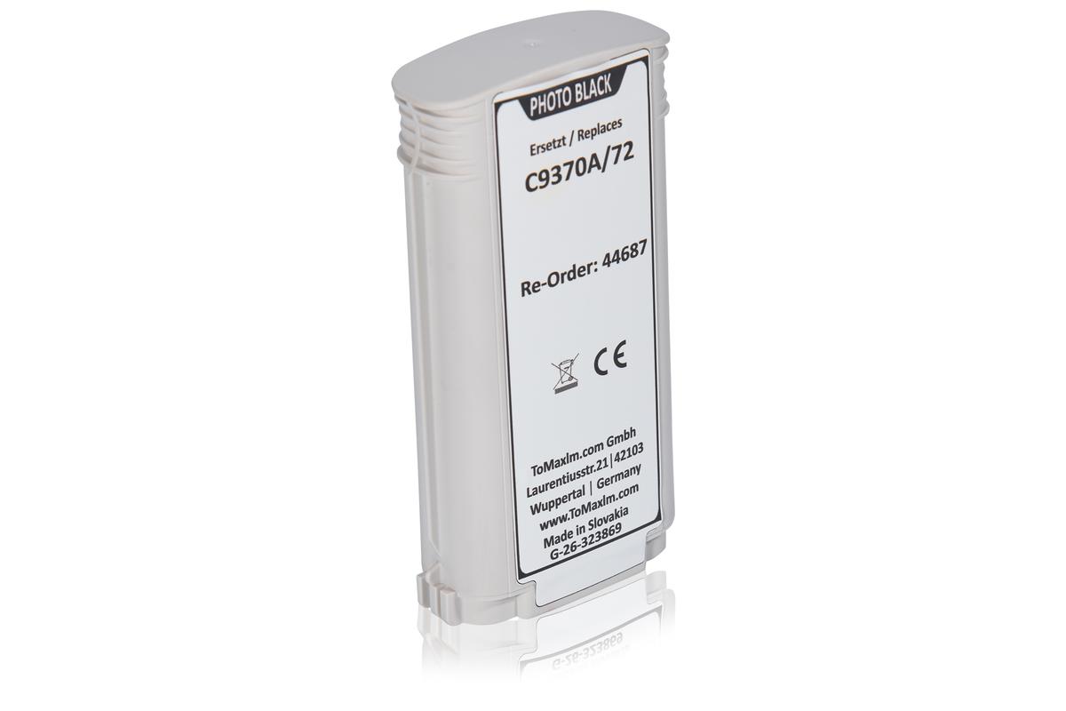 Alternative à HP C9370A / 72 Cartouche d'encre, foto noir