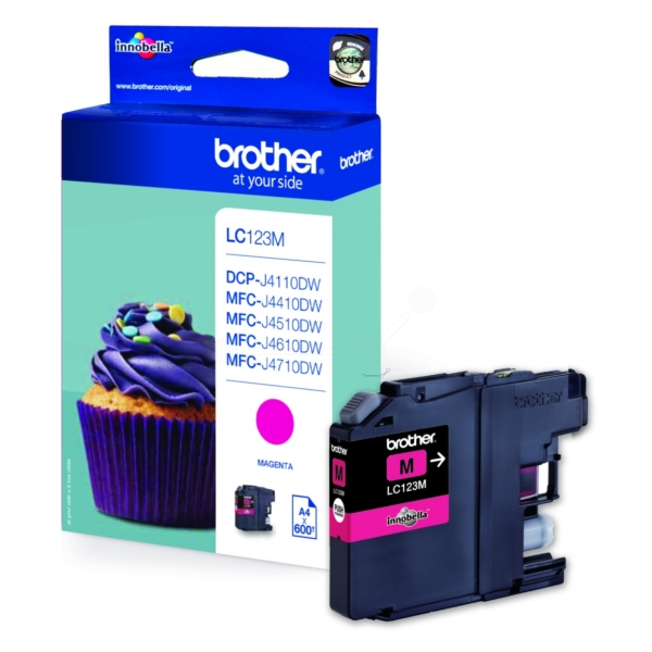 Original Brother LC123M Cartouche d'encre magenta