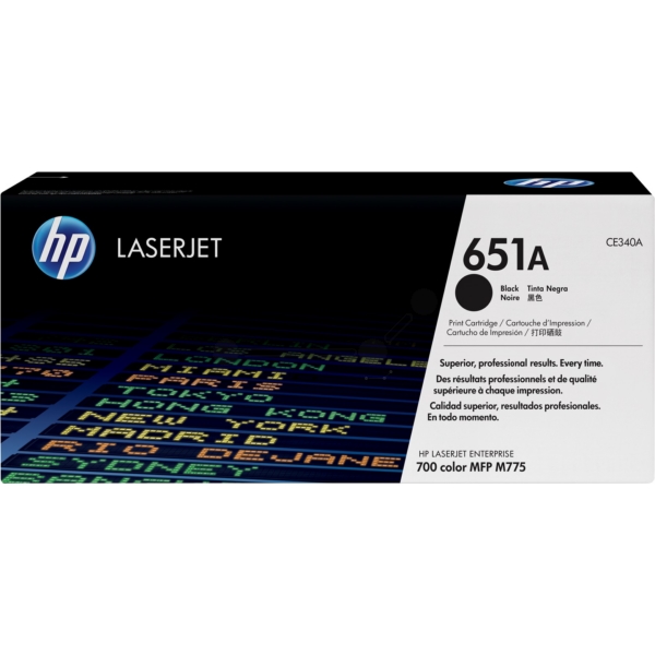Original HP CE340A / 651A Toner noir