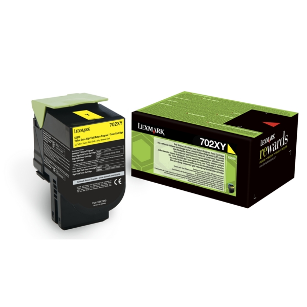 Original Lexmark 70C2XY0 / 702XY Toner jaune